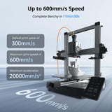 Anycubic Kobra 3 V2 Combo 3D PrinSmart Multicolor Printing Up to 600mm/s Print Speed,ter, Smart Multicolor Printing Up to 600mm/s Print Speed, Active Filament Drying Enhanced Auto-Leveling for Higher Success Rates, 10.0'' x 10.0'' x 10.2''