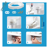 Raised Toilet Seat, Adds 3.5 Inches of Height to Toilet Carex