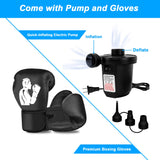 Vobab Standing Punching Bag for Adult Teens 70", Heavy Punching Bag with Boxing Gloves and Electric Air Pump for Beginners Training MMA Muay Thai Fitness Kickboxing Home Gym Vobab