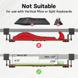 BONTEC Under Desk Keyboard Tray, Pull-Out Keyboard & Mouse Platform