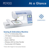 Brother PE900 Wireless Embroidery Machine with WLAN