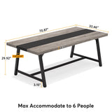 Tribesigns 6FT Rectangle Conference Table, 70.87L x 33.46W x 29.92H Inches Meeting Table for Conference Room