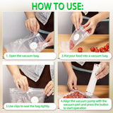 Kelongn 3-IN-1 Compact Vacuum Sealer for Food with Reusable Bags & Mason Jar Kit, Ultra-long 100-minutes Vacuuming Time, 6X Freshness Keep for Home Kitchen RV Travel Seal Meal
