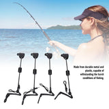 Luqeeg Universal Fishing Bite Alarm, 4 Pcs LED Illuminated Bite Indicators, Standard Plug Design Indicators for Carp Fishing & Night