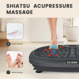 EILISON FitMaxx 3D XL Vibration Plate Exercise Machine - Whole Body Workout Vibration Platform w/Loop Bands - Lymphatic Drainage Machine for Weight Loss, Shaping, Recovery (Fitmaxx Black)