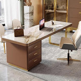 AQWASYUTER Office Computer Desk Home Rock Board Desk President Office