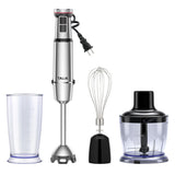 TALIA Immersion Blender Handheld Corded Hand Blenders Set 1200W, Variable Speed & Turbo 4 in 1 Stainless Steel Stick Emulsifier with Chopper, Whisk & Beaker for Soup, Baby Food, Smoothies