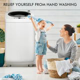 Portable Washing Machine, 8Lbs Capacity Full-automatic Washer COSTWAY
