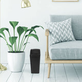 2 Pcs 3 Gallon/12 Liter Small Trash Can Plastic Kitchen Garbage with Lid Small Trash Bin for Bathroom