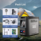 Ranein Portable Propane Water Heater with User-Friendly Control Knob Design, Built-in 4000mAh Rechargeable Battery, Instant Hot Water Pump & Showerhead for Camping, Hiking, RV, Outdoor & Travel
