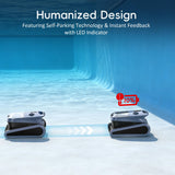(2026 New) 240-Min Cordless Robotic Pool Cleaner, Wall-Climbing, 2 Brushes&Motors, Enhanced Waterline Care, Smart Wavepath Navigation, Pool Robot for Inground Pools up to 3,230 Sq.ft