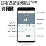 13,000 BTU Portable Air Conditioner with Wi-Fi for Rooms Up to 500 Sq Ft (8,500 BTU SACC) 3-in-1 Ivation