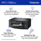 Tank 580 Wireless Color Inkjet All-in-One Printer | Includes up to 3 Years of Ink in-Box
