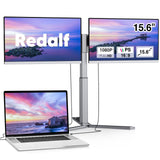 Redalf 15.6" FHD IPS Triple Portable Monitor for Laptop, Fits Laptops