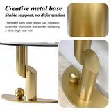 WOOOFA Modern Gold Console Table, Entryway Table with Smart Sensor Lights