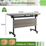 Folding Conference Table with Wheels, Conference Room Table, Modern Rolling Training Tables