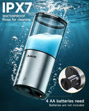 AIKE Automatic Wall Mount Liquid Soap Dispenser for Home and Commercial Bathroom 13.5oz IPX7 Waterproof,Brushed Stainless Steel