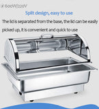 JIIPOREGJ Catering Food Warmers,9L Electric Chafing Bowls Food Warmers Serving with Lids for Parties, Commercial Buffet Servers and Warmer to Keep Food Fresh,600W Decoration