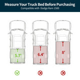 OEDRO Hard Quad-Fold Low-Profile Tonneau Cover for 2009-2024 Ram 1500 5.7ft