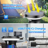 Solar Bug Zapper Outdoor Waterproof, Portable Pest Control Electric Mosquito Zapper Killer with Panel Sensor zechuan