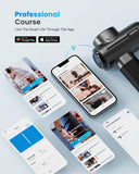 RENPHO Active+ Thermacool Massage Gun with Heat & Cold, Mothers Day Gifts, App Control with Video-Guided Courses, Deep Tissue Handheld Massager for Back and Neck, 5 Speeds, 5 Attachments, Carry Case