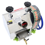 Sugar Cane Juicer Sugar Cane Juice Extractor Manual Sugar Cane Press Juicer with Three Rollers Sugarcane Mill Juicer Sugarcane Juice Press Machine with 2 Peeling Knives Blue HQHAOTWU