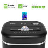 Long Duty Cycle 18-Sheet Crosscut Paper/CD/Credit Card Shredder, AntiJam Feature, 30-Minute Continuous Run Time, Large 6-gal Pullout Basket Aurora