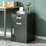 2 Drawer File Cabinet with Lock, Metal Filing Cabinet Document Organizer