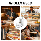 Cake Icing Machine 200W Automatic Cake Frosting Machine with LCD Display, Professional Cake Decorating Machine Cake Turntable for 4-12 Inch Cakes, for Cake Dessert Food Shops 60-320rpm (White)