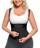 SHAPELLX Waist Trainer Corset Shapewear Tummy Control Workout Fajas Colombianas Body Shaper for Women BLACK 3XL