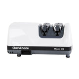 Chef'sChoice Professional Electric Knife Sharpeners UltraHone With 100-Percent Diamond Abrasives And Precision Angle Guides For 20-Degree Straight-Edge and Serrated Knives, 2-Stage, White