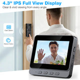 KEPEAK Doorbell Camera Wireless, Video Door Bell Battery with Monitor