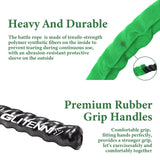 Battle Ropes Green Workout Rope 1.5inch Battle Ropes for Home Gym 30ft Exercise Ropes for Working Out Heavy Ropes for Exercise Training Weighted Rope Weighted Workout Rope Battle Rope
