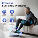 HJDFGSS Under Desk Elliptical Machine, Electric Leg Exerciser While Sitting for Seniors with Remote Control, Quiet Portable Seated Pedal Exerciser, Auto & Manual Mode, 10 Speeds for Home Office（White）