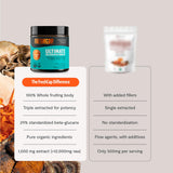 FreshCap Mushrooms Ultimate Mushroom Complex – Mushroom Powder 12:1 Fruiting Body Extract with 29% Beta-Glucans – Ayurveda Clean Energy, No Jitters, Focus & Immune Support (60 Servings)