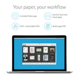 The Intuitive Portable Document Scanner with Rechargeable Battery and Easy Software Doxie