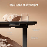 Desktronic HomeOne Standing Desk 54x28 — Ergonomic Sit Stand Home Office Desk, Made in Europe