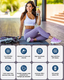 Hydrogen Water Bottle - Portable Rechargeable Water Bottle with LED Timer, Aluminum and Glass, 5000 PPB Hydrogen Production, Gift for Husband Wife Father Friend Client (Grey, 11.6Oz)