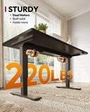 SANODESK Dual Motor Standing Desk 220lbs Height Adjustable Desk