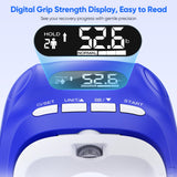 FitBeast Grip Strength Trainer Kit, Digital Grip Strength Tester with Dual-Resistance Ring & Soft Stress Ball for Recovery, Therapy & Hand Strength Improvement (Hand Rehab 3-in-1 Kit)