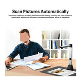Portable Scanner, V15 Document and Book Scanner, 15MP High Definition Portable for Office Teachers, A3 Capture Size, Multiple Languages, Increase Efficiency