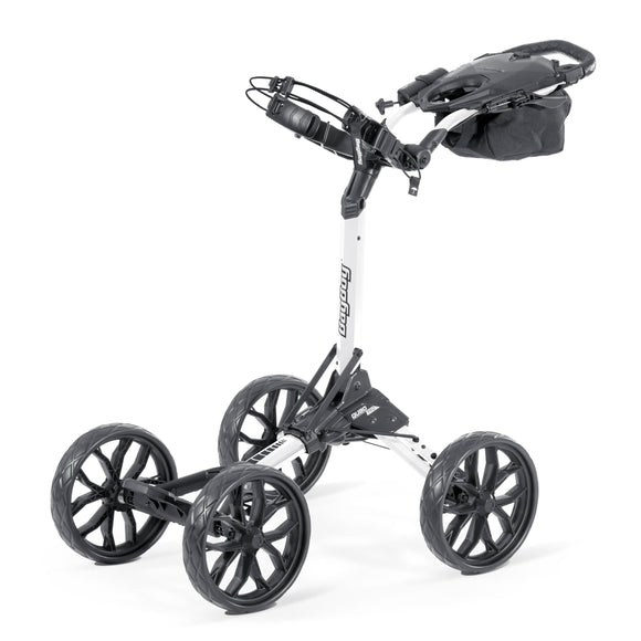 Bag Boy Quad Pro Push Cart, White/Black Bag Boy