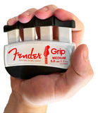 Fender GRIP Hand and Finger Exerciser (Medium - 5lbs / 2.3kg) – Best Ergonomic Finger Strengthener to improve play on all stringed instruments (Guitar, Bass, Violin, etc.) Fender