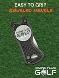 Aiming Fluid Golf Multi-Function Magnetic Golf Towel I Exclusive Wash Pocket I Magna-Anchor Technology I Scrub Pad