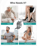 Leg Massager for Circulation and Pain Relief, Air Compression Foot Calf Thigh Massager with 2 Heat and 3 Vibration Functions Nekteck