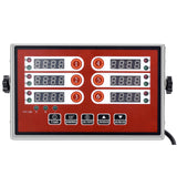 YOOYIST Kitchen Timers for Cooking – 6 Channel Commercial Kitchen Timer Restaurant Kitchen Supplies – Stainless Steel LED Technology Kitchen Timer Digital – Reminder Function, Loud Alarm, Red