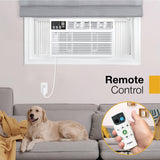 Whirlpool 24,000 BTU Window Air Conditioner with Dehumidifier, 230V, Window AC for Extra Large Rooms up to 1500 Sq. Ft., Bedroom, Living Room, Apartment, with Remote, 3 Speeds, and 24H Timer, White