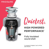Frigidaire FF75DISPB1 HP Batch Feed Corded Garbage Disposer for Kitchen Sinks