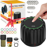 Bunyta Electric Mason Jar Vacuum Sealer Kit - Portable Jar Vacuum Sealer for Canning Jars, with Wide and Regular Mouth Mason Lids