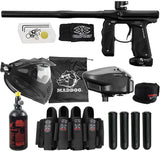 Maddog Empire Mini GS Tournament Elite Paintball Gun Starter Package B - Dust Black 2-pc Barrel